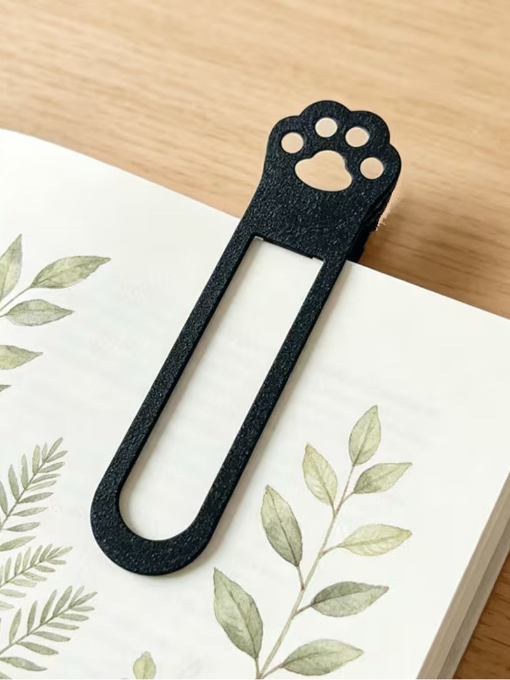Black Cat Paw Bookmark – New